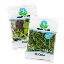 Rucola sla of mesclun slamelange